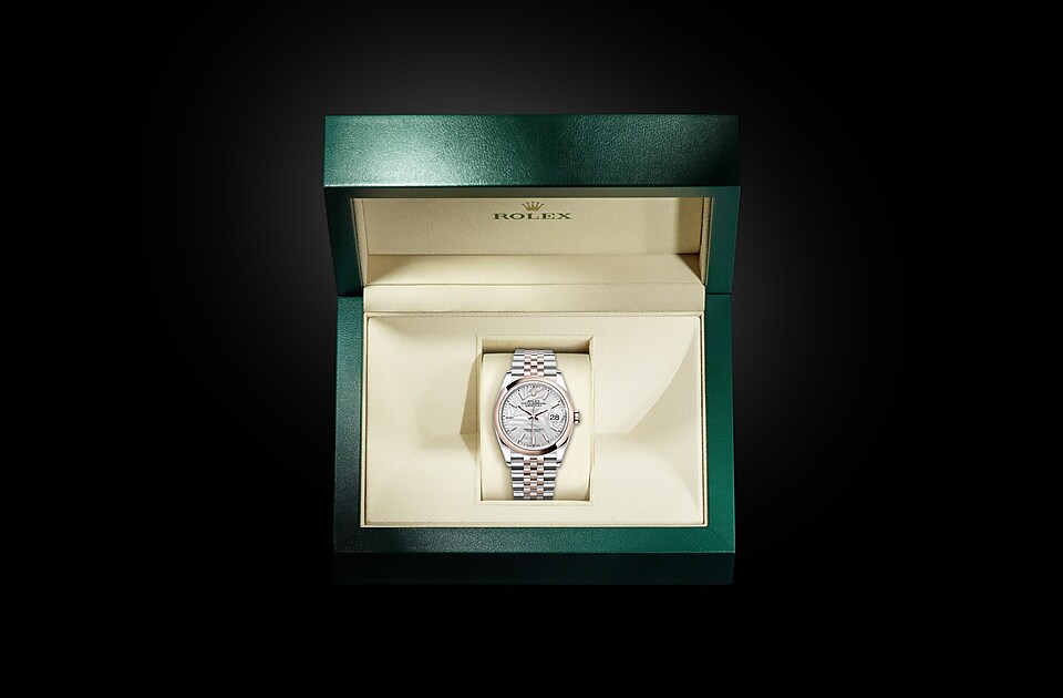 Rolex datejust 36 sales oystersteel and everose gold