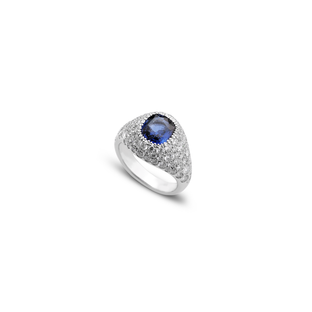 18k White Gold Rings Diamond and Sapphire - Reine - Schullin Wien