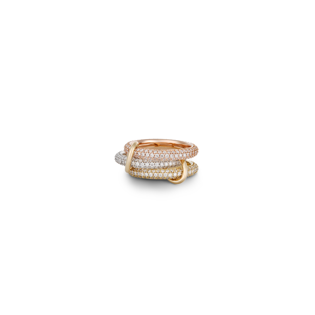 18K Roségold Ringe Diamant - Triplé - Schullin Wien